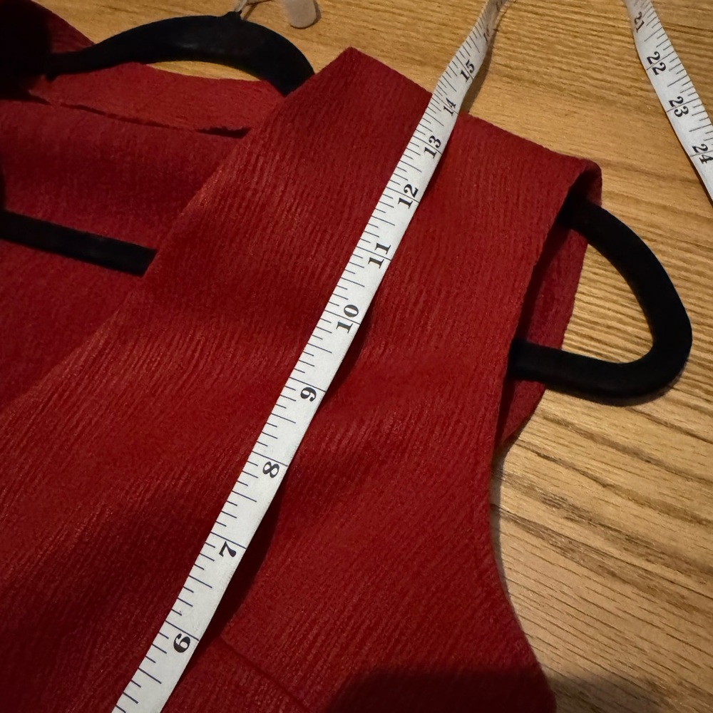 Red Handmade Vest - Picture 3 of 3